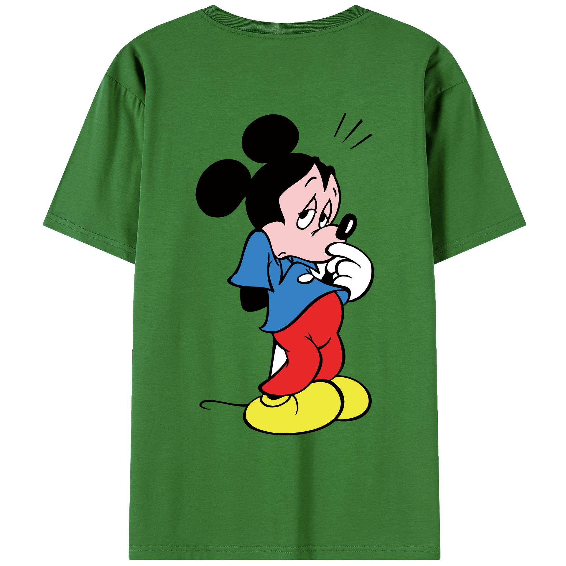 （画像用） ミッキーマウス Mickey Mouse レディース半袖Tシャツ(バックプリント)